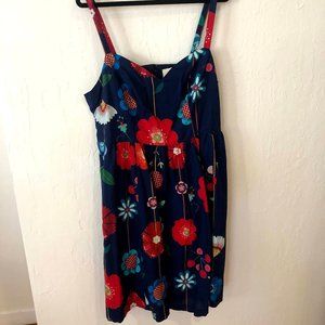 Modcloth Folksy Floral Dress 2x